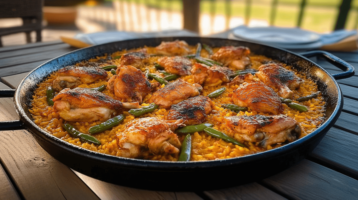 paella de pollo