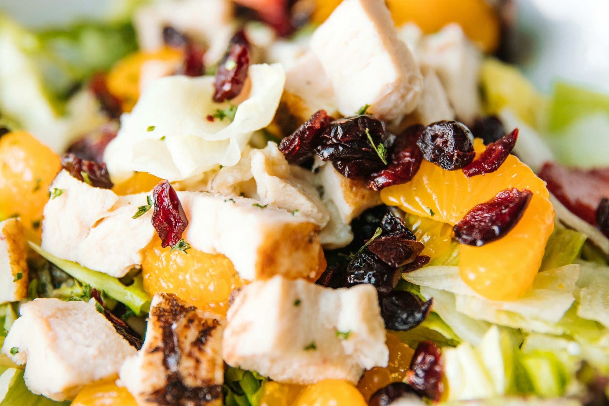 Ensalada de Escarola con Bacalao naranja y vinagreta de Jerez